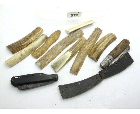 Rodgers 'Cutler to His Majesty' Knife, with two blades, spike and corkscrew, 8.5cm; I.X.L. George Wostenholm 'Oil the Joints'