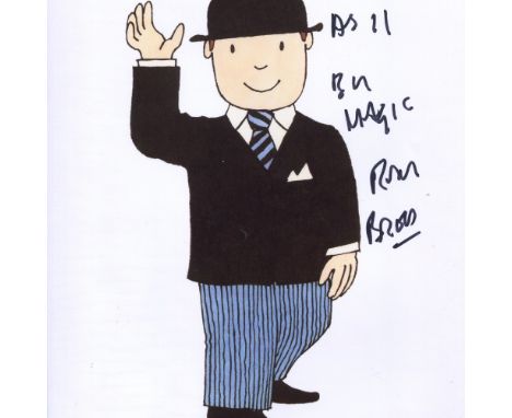 Mr Benn 8x10 Children's TV series photo signed by series narrator Ray Brooks who has added the series catchphrase As if by ma