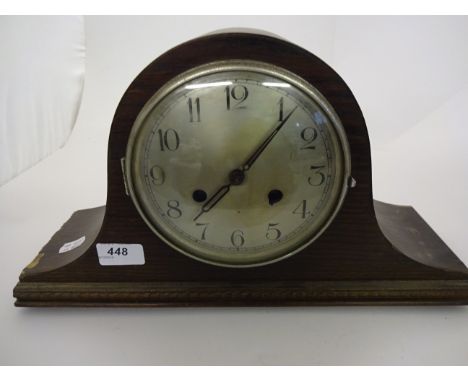 MECHANICAL MANTLE CLOCK 40CM LONG PENDULUM NO KEY