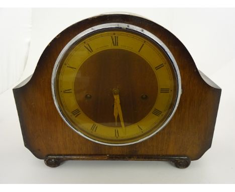 THE ALEXANDER CLARK CO LTD MECHANICAL MANTLE CLOCK NO KEY OR PENDULUM 