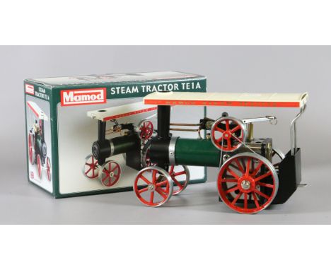 A boxed Mamod working model of a steam tractor TE1A.