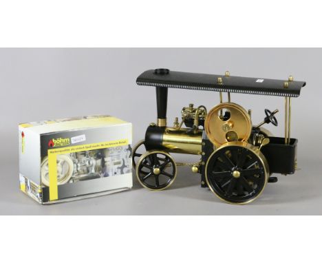 A West German model Wilesco Traktor steam engine with accessories.