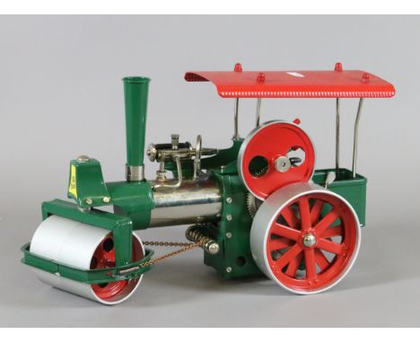 A West German model of a vintage road roller.