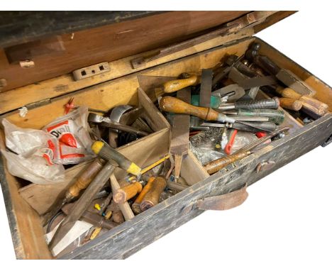 Collection of tools, tool boxes, etc.