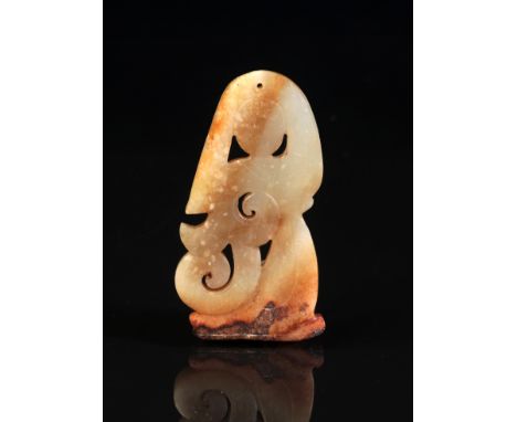 Fine Asian 19th C Natural Carved Ancient high quality Jade