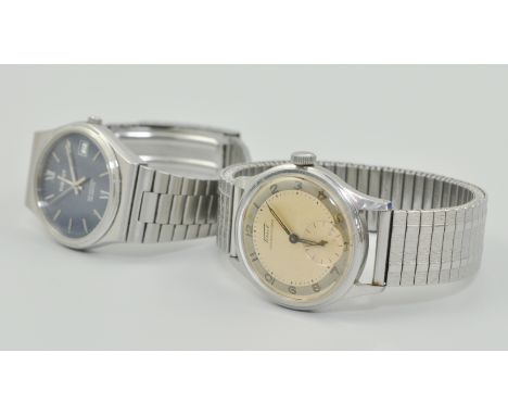 Tissot Antimagnetique steel wristwatch, and a Seastar Quartz watch (2).