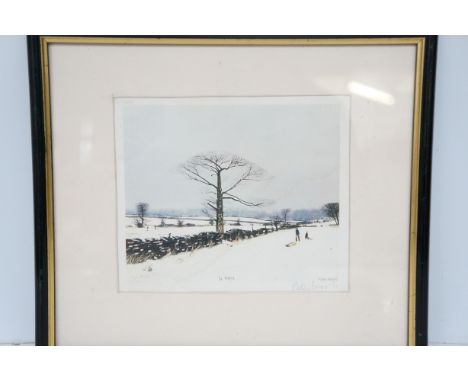 Peter Brook signed print titled half term 