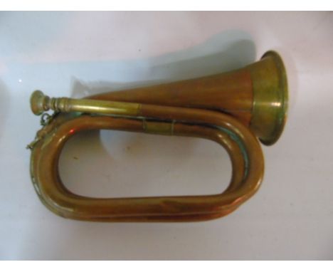 Vintage copper and brass bugle