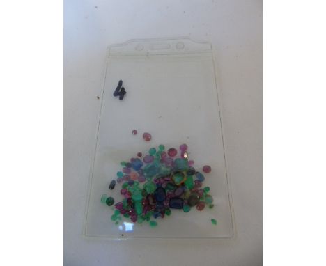 Approx 5gms of mixed cut stones to include Sapphires and Ruby