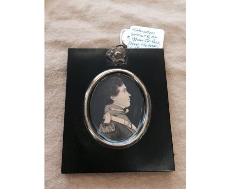 A watercolour portrait of an officer 54th Regiment West Norfolk 1822