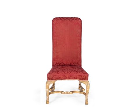 A GEORGE I GILTWOOD AND GESSO SIDE CHAIRIN THE MANNER OF JAMES MOORE, CIRCA 1725115cm high, 58cm wide, 63cm deep overallCondi