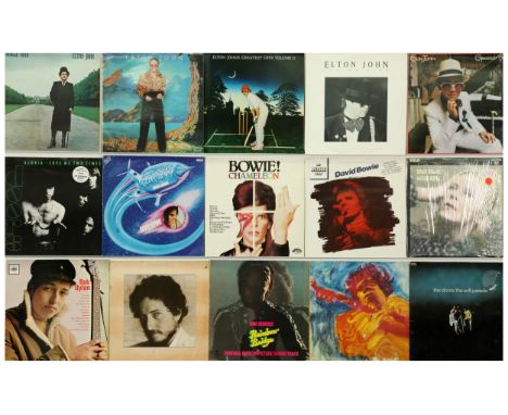 A collection of 1970's Rock LPs. Includes - Jimi Hendrix &ndash; Rainbow Bridge, Bob Dylan &ndash; New Morning, Jimi Hendrix 