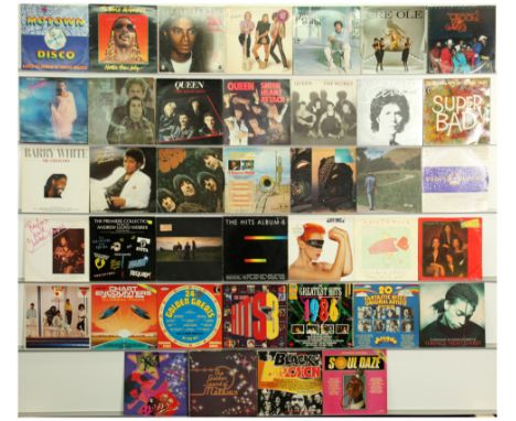 A collection Popular Chart Hits And Artists 1960's to 1980's LPs, 12" and 7" Singles. Includes artists Queen, Michael Jackson