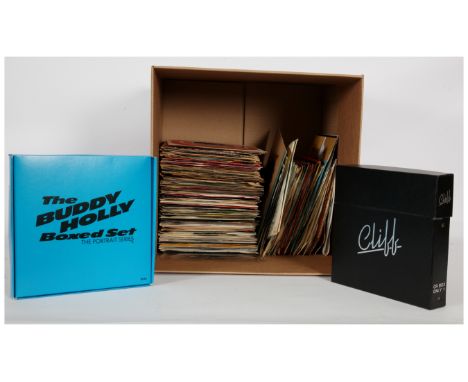 A collection of Mixed Genre 7" Singles to include; Buddy Holly - The Portrait Series Boxed Set; Cliff Richard - Cliff 7" Boxs