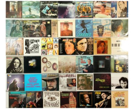 A collection of Country, Folk And Religious LPs. Includes: Johnny Cash, Billy Graham, Francoise Hardy, Linda Ronstadt, John D