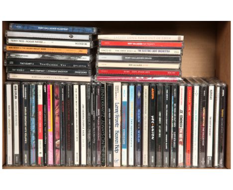 A collection of Rock CD Albums and CD Singles. Includes artists: Steely Dan, Rory Gallagher, Yes, Bob Dylan, Eagles, Aerosmit