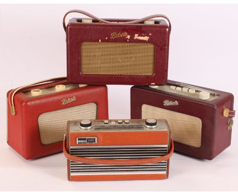 Roberts Vintage/Vintage Type Radios - a group to include Model R 300 - red with carrying handle (missing one dial inlay); RD-