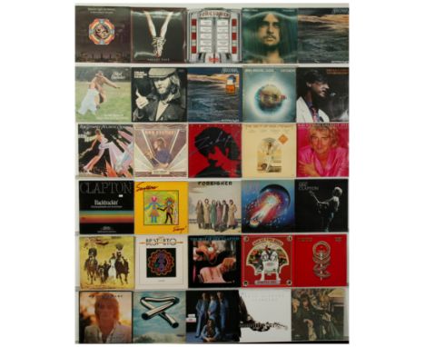 A collection of Classic Rock LPs to include artists; Foreigner, Journey, Santana, Electric Light Orchestra, as well as others