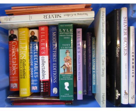 Selection of Antique guides and reference books inc silver, netsukes & first edition books