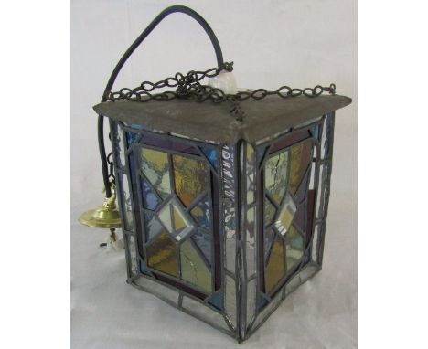 Stained glass light fitting
