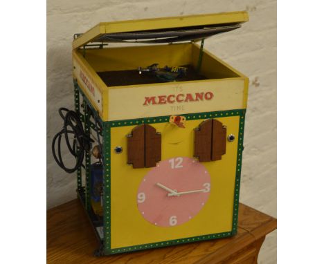 Meccano 'cuckoo' style clock 'It's Meccano Time' (AF)