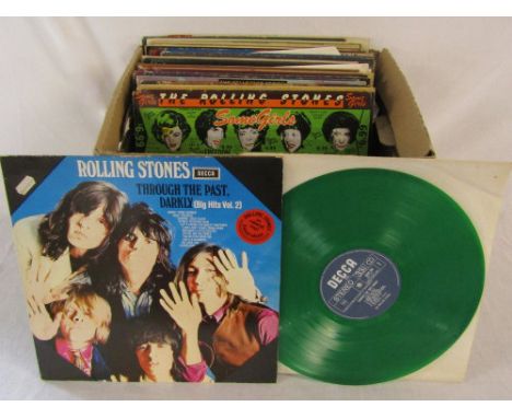 Various 33 rpm LP's inc Rolling Stones limited edition green vinyl - through the past darkly, Cat Stevens, ELO, John Lennon, 