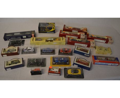 Various boxed die cast model vehicles including Days Gone, Hamleys, Scalextric etc