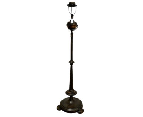Brass standard lamp