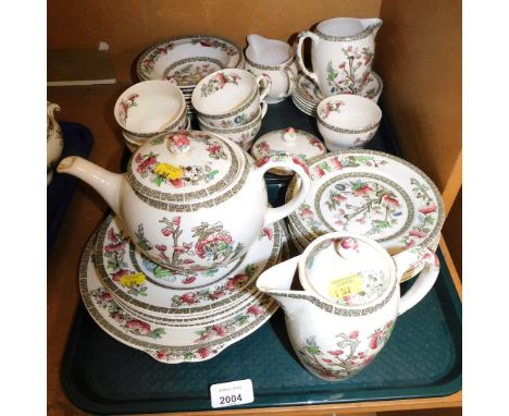 A Johnson Brothers part tea service decorated in the Indian Tree pattern. (2 trays) 