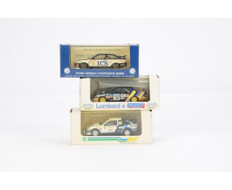 FOREWORD Motor-Pro 1:43 Ford Sierra Cosworth Models, cast metal 1990 Lombard RAC Evans/Davies Ltd Edition 384/500, compositio