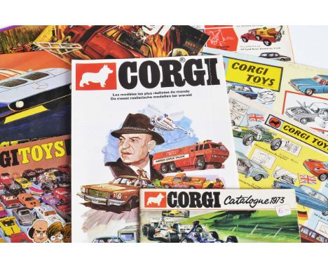 Corgi Toys Catalogues & Leaflets, catalogues include 1969 USA Issue, 1970 Swedish Issue, 1980/81 French Issue, leaflets inclu