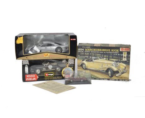 Ku-Han GC 234:200 1934 Mercedes-Benz 500 Kit with other Mercedes models and MB Club No 1 Gazette, Kit has been started, with 