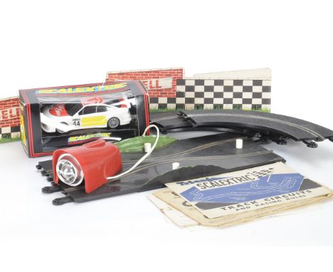 Tri-ang Hornby Scalextric Track and Accessories, C2030 Calibra Team Rosberg Car, in original box, 1960s  Chicane with Horn, L