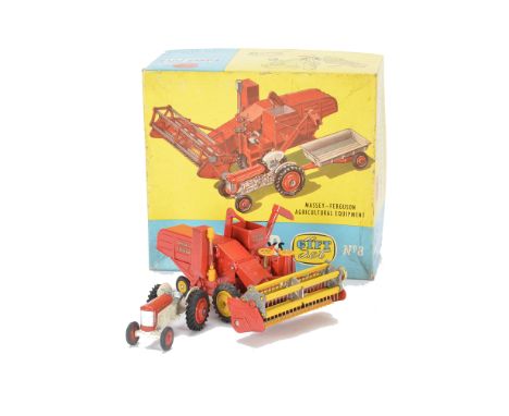 A Corgi Major Toys Gift Set 8 Massey-Ferguson Agricultural Equipment, comprising 1111 Combine Harvester, 50 Massey-Ferguson 6