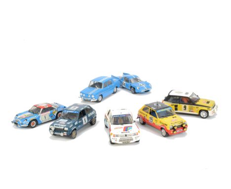 1/24 Kit Built Competition & Racing Cars, Tamiya Peugeot 205 Turbo 16 Works Rally Car, Renault 5 Turbo Rally, Heller Alpine 1