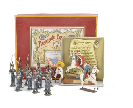 Mignot boxed set 361/12 West Point Cadets in Winter uniform (12 pce set), modern personality figures of Marshall Lyautey in c