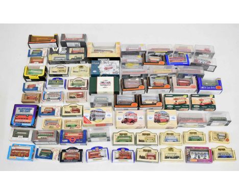 Large quantity of boxed diecast model cars and buses to include; Corgi 'Original Omnibus Company', 'Bus Operators Britain', M