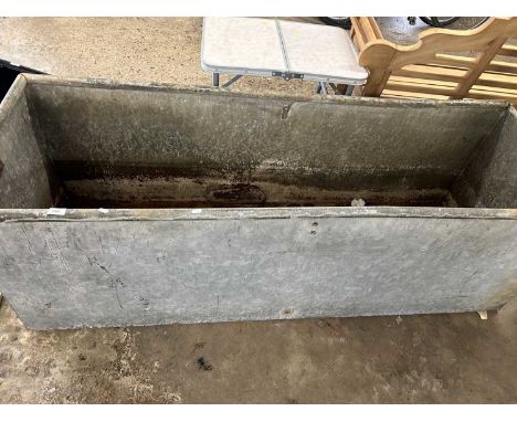 Six foot galvanised water trough