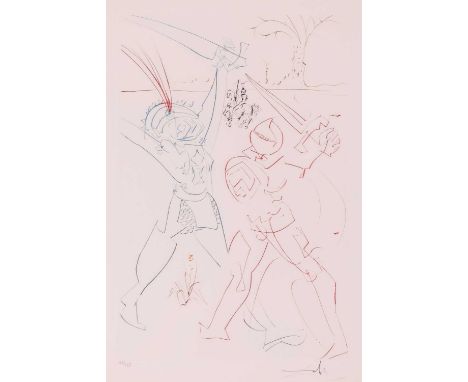 Salvador Dali (Spanish 1904-1989)La Quete du Graal - The Tournament of Galoresigned and numbered 146/249 in pencil drypoint 3