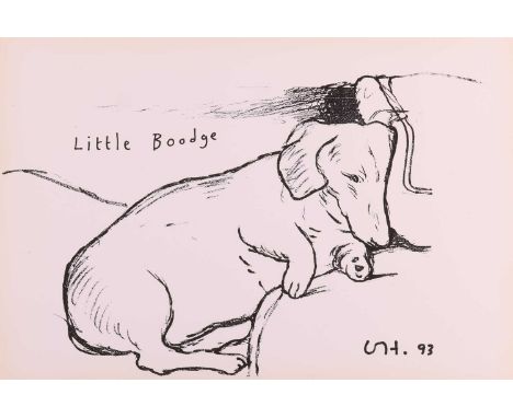 David Hockney O.M., C.H., R.A. (British b.1937)Little Boodgeoffset lithograph for 1853 Gallery, Salts Mill 28 x 42 cm, unfram