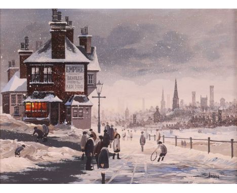 Brian Shields 'Braaq' (British 1951-1997)The Empire presents the Beatles and Ken Doddsigned and inscribed 'Braaq "Ann"' (lowe