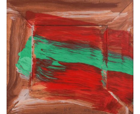 Sir Howard Hodgkin CH CBE (British 1932-2017)Red Flowers (2015)initials and dated in pencil, numbered 23/75 in pencil screenp