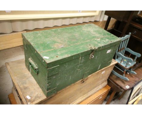 Painted Pine Toolbox / Trunk