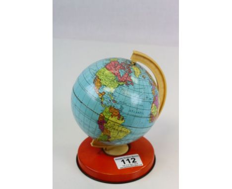 Vintage Tin Plate Globe