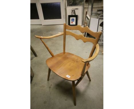 Ercol Captains Elbow Chair with Label