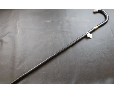 Ebonised Silver Mounted Sword Stick