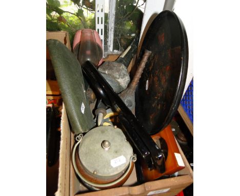 Tea caddy, AA badge, book rack, serpentine lighthouse, etc.