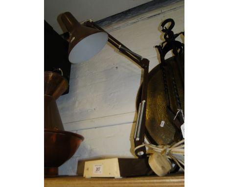 An angle-poise lamp.