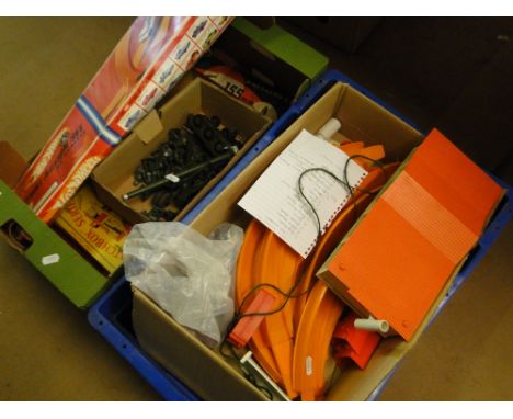 A map jigsaw, toy army vehicles, toy cars and Stunt Action set.