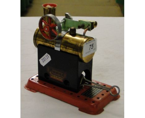 A small Mamod stationary steam engine.